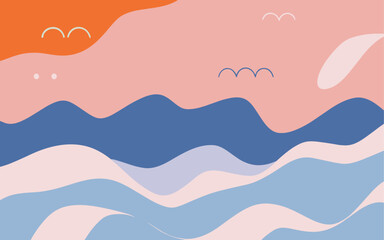 Abstract background poster. Good for fashion fabrics, postcards, email header, wallpaper, banner, events, covers, advertising, and more. Valentine's day, women's day, mother's day background.