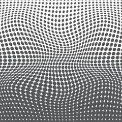  modern simple abstract seamlees grey color halftone wavy distort pattern on white color background
