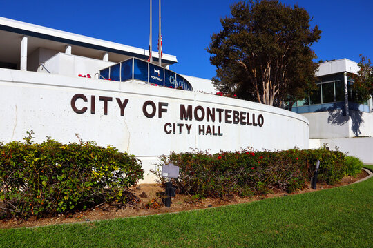 Montebello, California &ndash; October 30, 2023: Montebello City Hall located at 1600 W Beverly Blvd, Montebello &ndash; Los Angeles County 