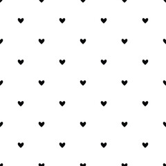 black and white heart pattern, black heart pattern on white background, gift wrapping