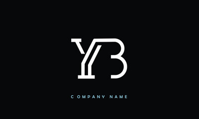 YB, BY, Y, B Abstract Letters Logo Monogram