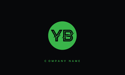 YB, BY, Y, B Abstract Letters Logo Monogram