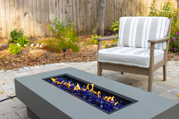 Chair and fire pit