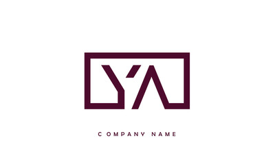 YA, AY, Y, A Abstract Letters Logo Monogram