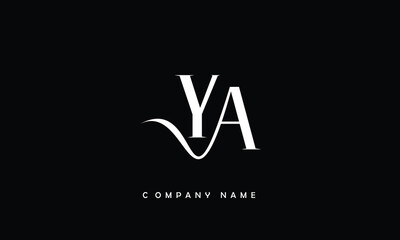 YA, AY, Y, A Abstract Letters Logo Monogram