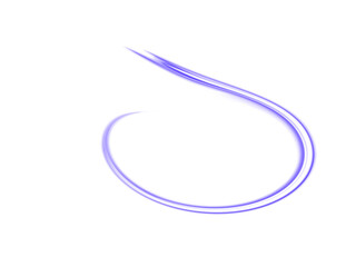 Luminous neon shape wave, abstract light effect PNG illustration. Wavy glowing bright flowing curve lines, magic glow energy stream motion with particle isolated on transparent background.