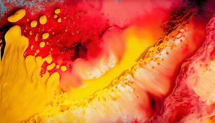 red yellow background with spilled color inspiration suitable for cover
