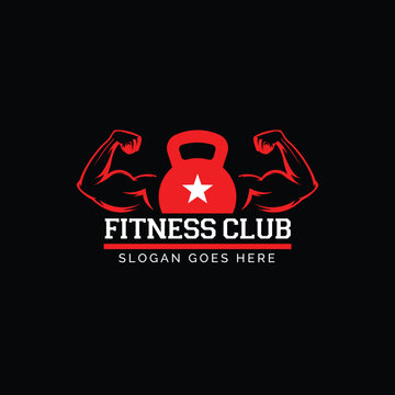 Power Bicep Gym | Dynamic Dumbbell | Muscle Logo Design | Modern Gym Logo Design