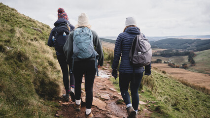 hiking in the mountains, Brecon Beacons