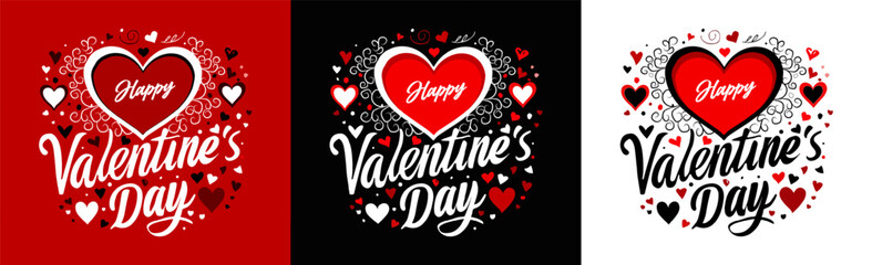 Valentine's Day wishes typography t-shirt background. Handrawn Valentine's Day lettering design for cards, stickers, t-shirts, mugs, and labels vector