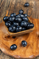 sweet ripe grapes on the table