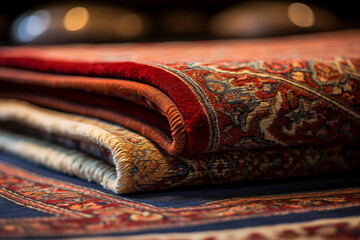 Stacked Oriental Rugs
