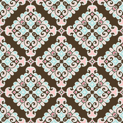 Cute seamless pattern tiles fabric design. Gorgeous wallpaper abstract and ceramic tile vector