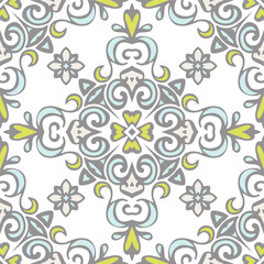 Fototapeta na wymiar Royal damask wallpaper pattern design