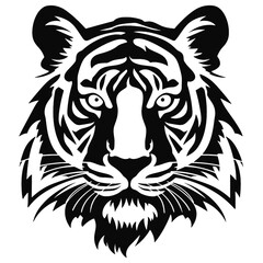 Obraz premium tiger head vector