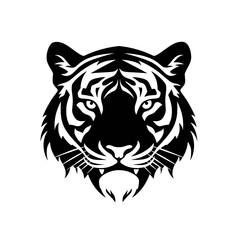 tiger head silhouette