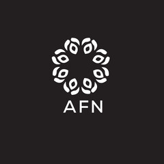 AFN Letter logo design template vector. AFN Business abstract connection vector logo. AFN icon circle logotype.
