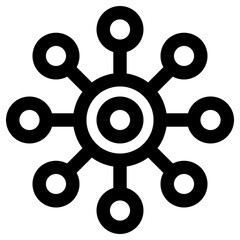 Obraz premium Particle icon in outline style. Simple speck vector illustration — pixel-perfect icon.