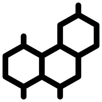 black molecule structure science concept clip art preview