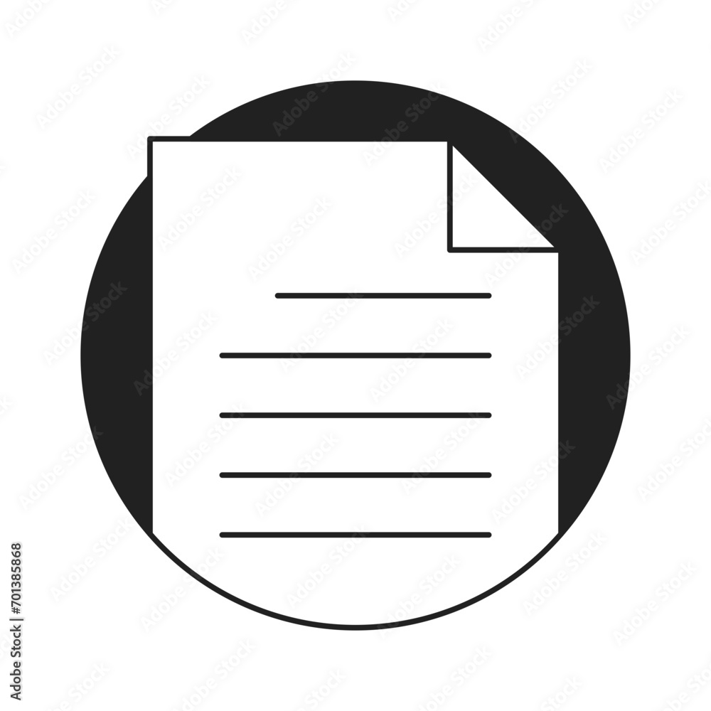 Poster file icon in filled style. simple document vector illustration — pixel-perfect icon.