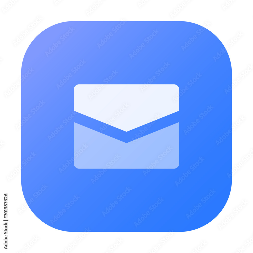 Aufkleber email icon in gradient colorful style. simple envelope vector illustration — pixel-perfect icon.