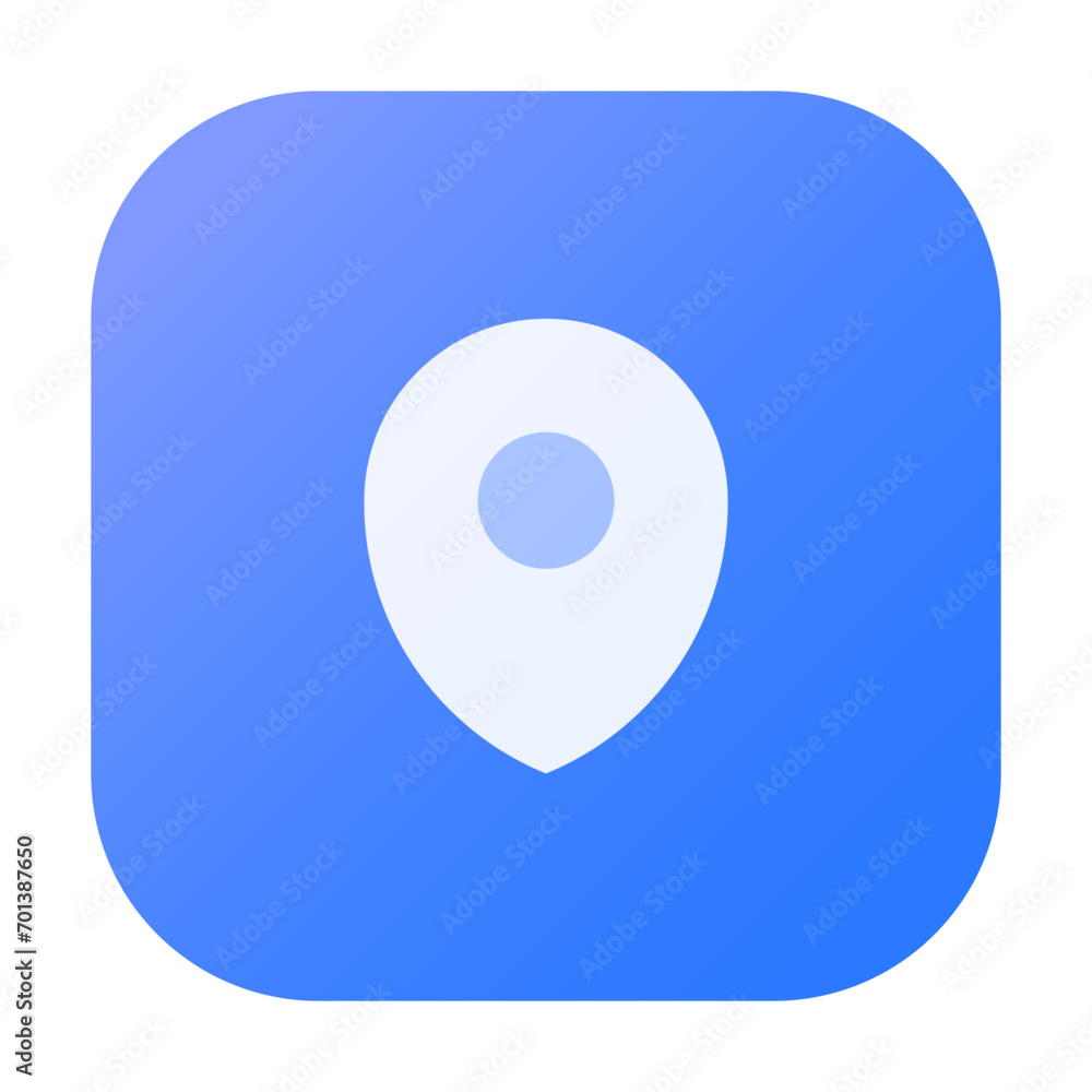 Poster location icon in gradient colorful style. simple gps tracker vector illustration — pixel-perfect ico