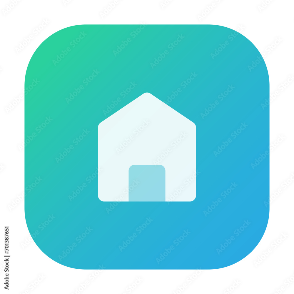 Poster home icon in gradient colorful style. simple building vector illustration — pixel-perfect icon.