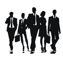 business people silhouettes