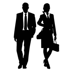 business people silhouettes