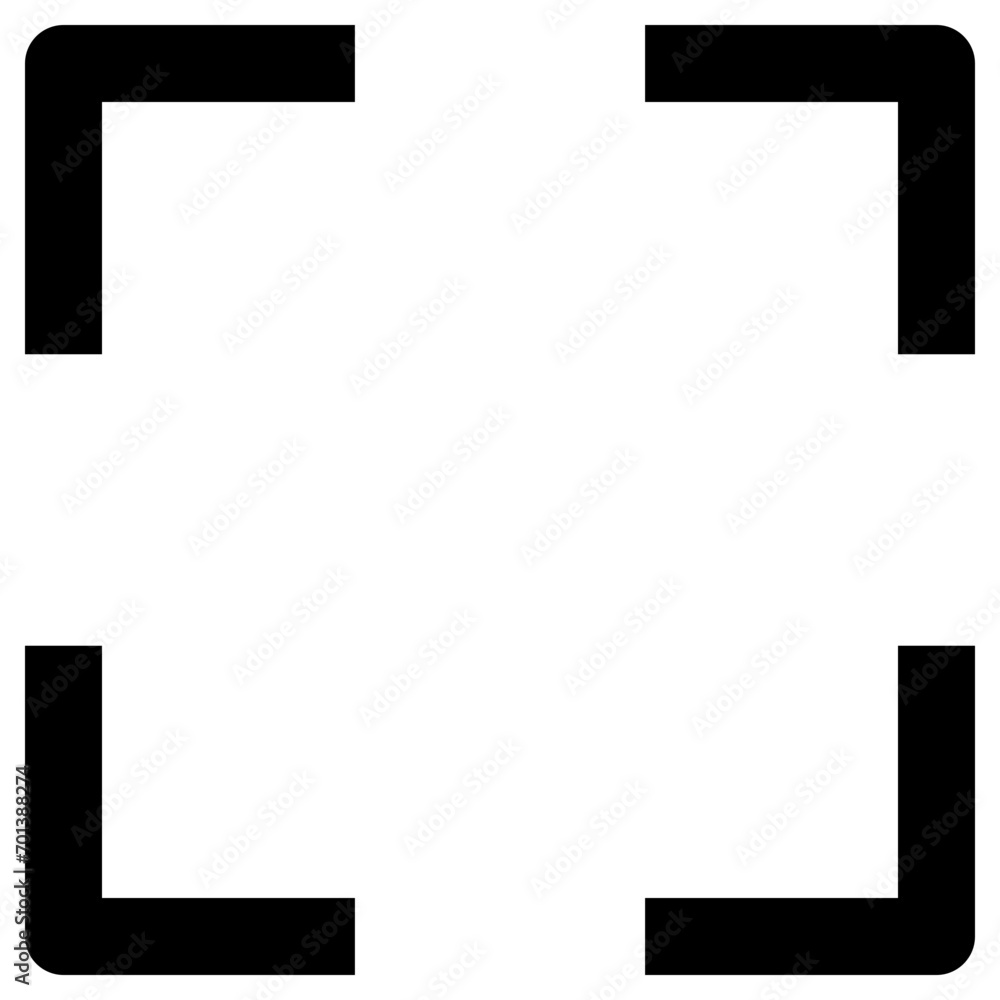 Poster capture icon in outline style. simple frame vector illustration — pixel-perfect icon.