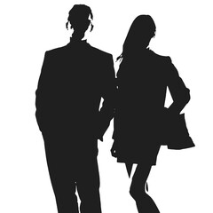 business people silhouettes