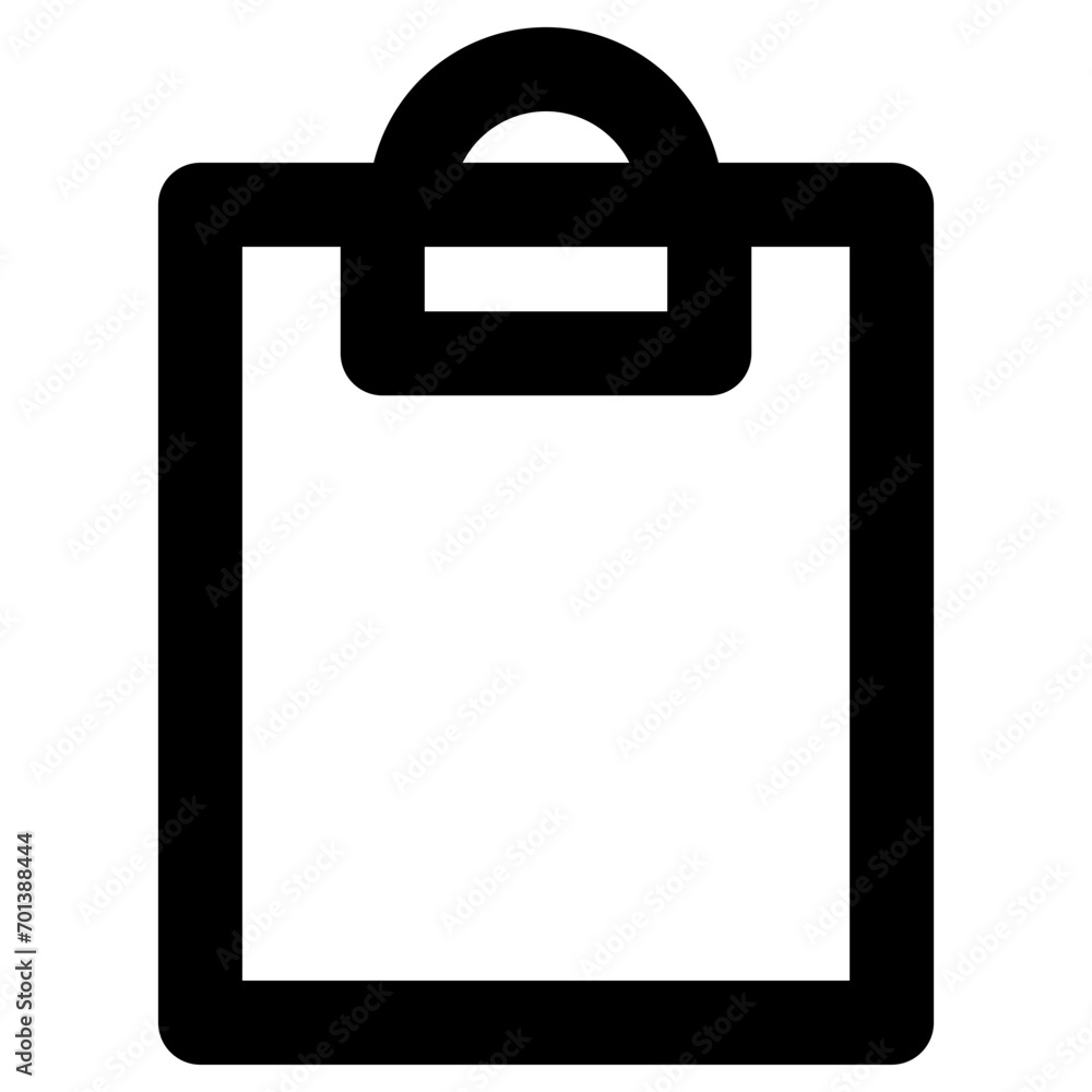 Aufkleber clipboard icon in outline. simple copy-paste symbol vector — pixel-perfect icon.