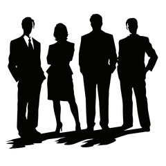 business people silhouettes
