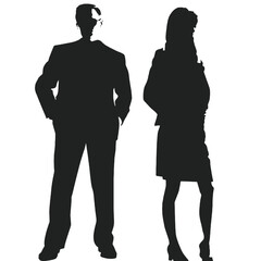 business people silhouettes