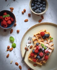 Vegan waffle - wegański gofr © Artur