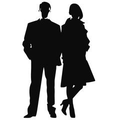 business people silhouettes