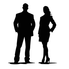 business people silhouette