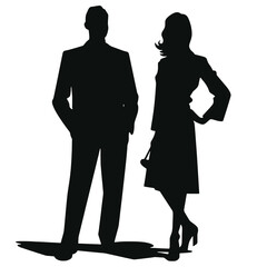 business people silhouette