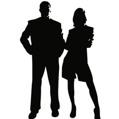 business people silhouette