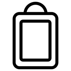 Cutting board icon in outline style. Simple utensil vector illustration — pixel-perfect icon.