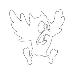 Halloween Animal Vector Line Drawing