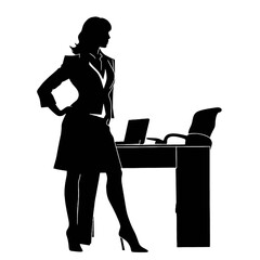 business people silhouettes vector illustration