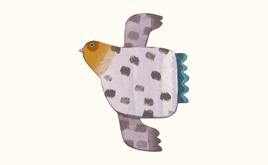 Birds, watercolor painting. vector illustration of animal collection. isolated. freedom concept artwork.	