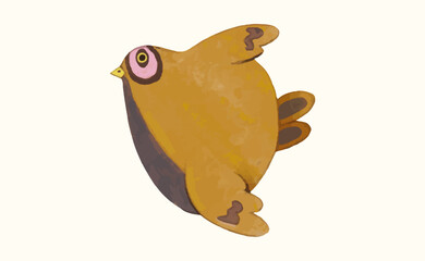 Birds, watercolor painting. vector illustration of animal collection. isolated. freedom concept artwork.	