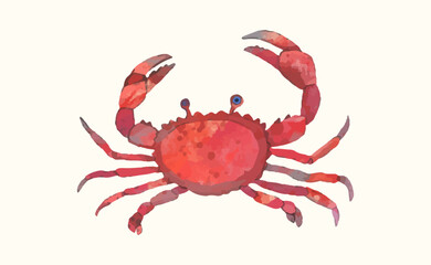 , Animal wildlife watercolor vector illustration.