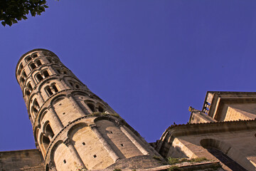 La tour Fenestrelle à Uzès Gard Occitanie Languedoc Roussillon 