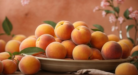 peach fuzz in a basket