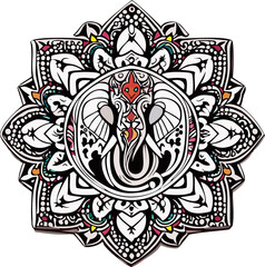 mandala elephant logo