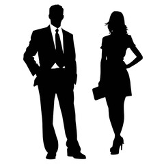 business people silhouettes