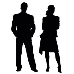 business people silhouettes